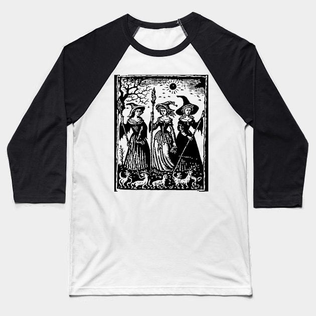 Medieval Witches #1 Baseball T-Shirt by n23tees